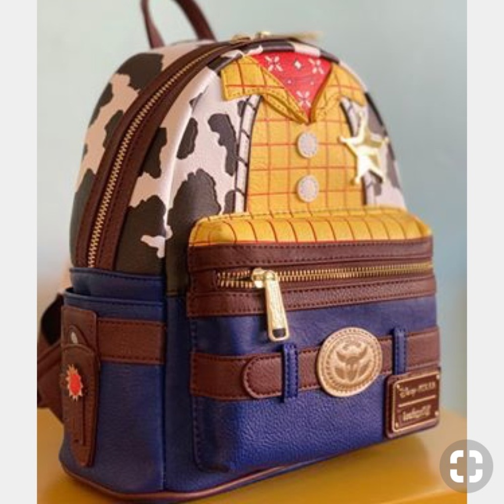 NWT Disney Pixar Toy Story Woody Cosplay Loungefly Mini Backpack